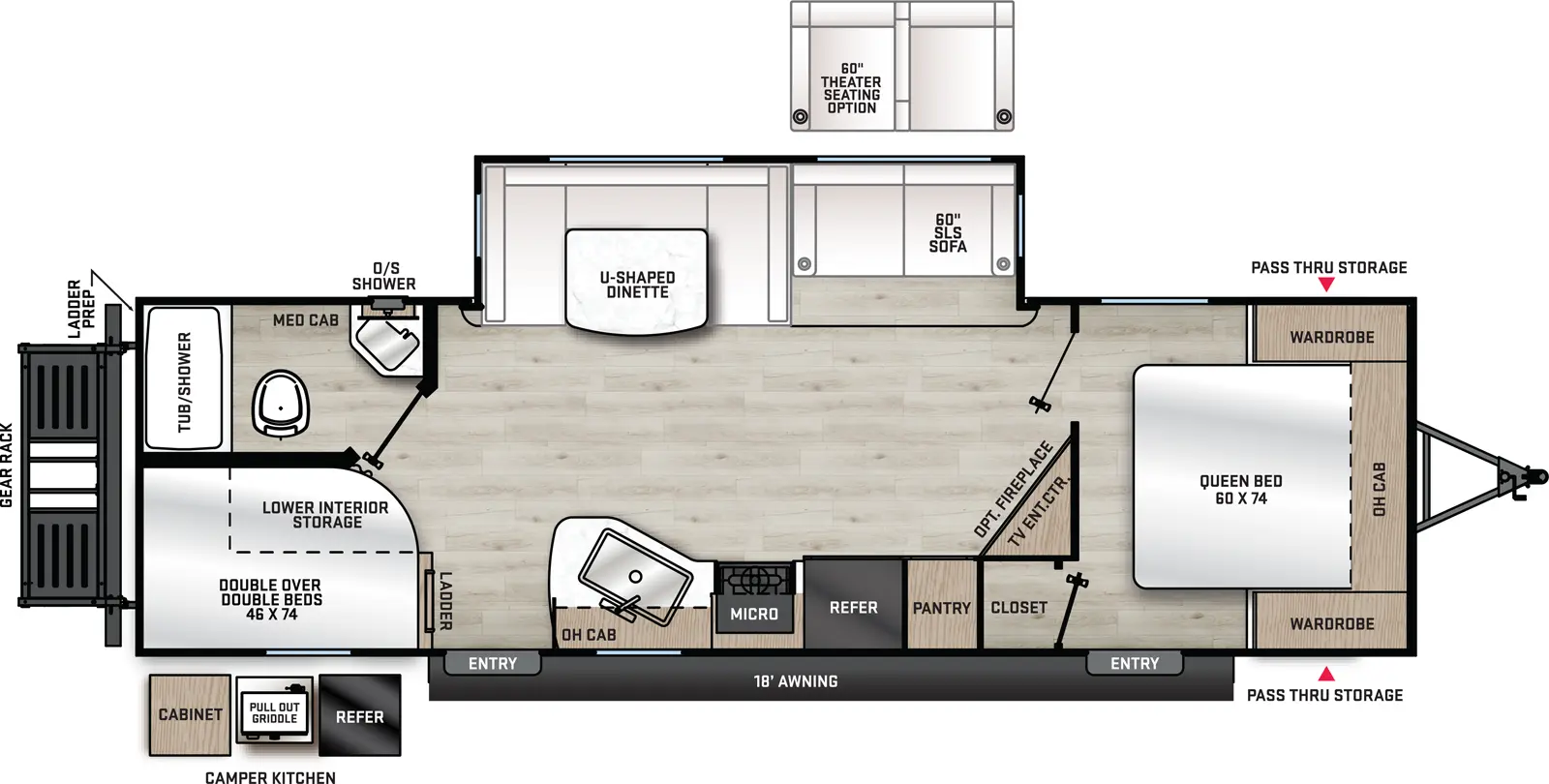 Catalina Legacy Edition 263BHSCK Floorplan